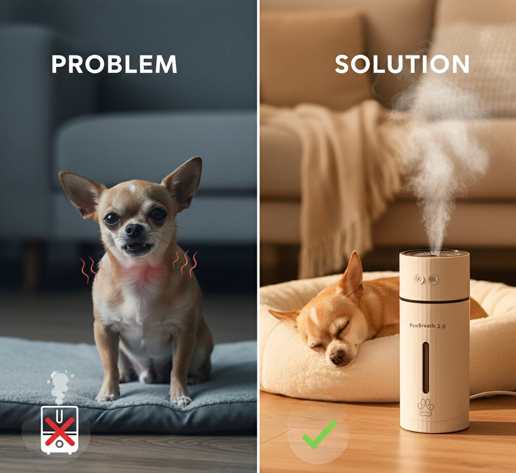 GoHerbal® 2.0 — Quiet the 3AM Honking, Help Your Small Dog Breathe Easier & Sleep Through the Night